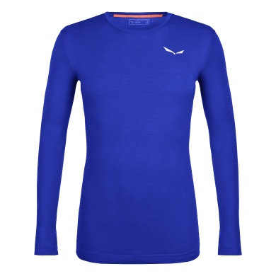 Salewa Functional Underwear Long Sleeve Shirt Zebru Fresh (made from Merino and Tencel) electric blue Men